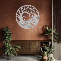 Round Halloween Wall Art - Image 6