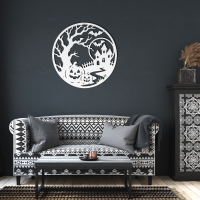 Round Halloween Wall Art - Image 6
