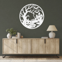Round Halloween Wall Art - Image 7