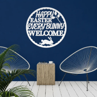 Round Happy Easter Metal Art - Image 7