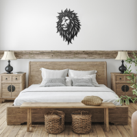 Royal Lion Face Steel Art - Image 3