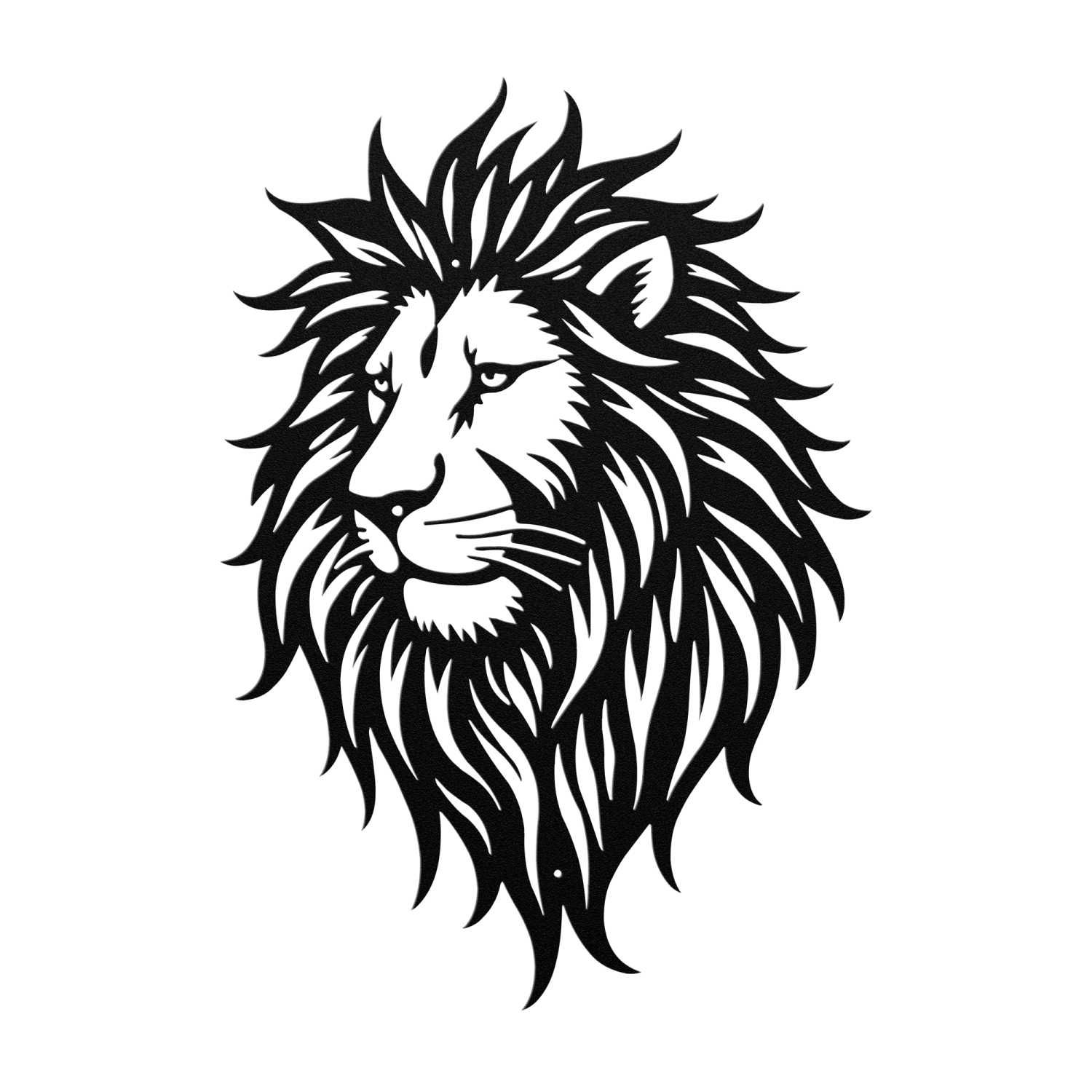 Royal Lion Face Steel Art