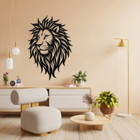 Royal Lion Face Steel Art - Image 2