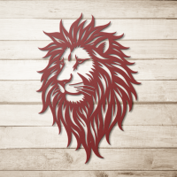 Royal Lion Face Steel Art - Image 5