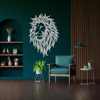 Royal Lion Face Steel Art - Image 5