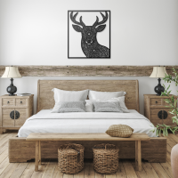 Rustic Deer Harmony Wall Art - Image 3
