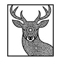Rustic Deer Harmony Wall Art