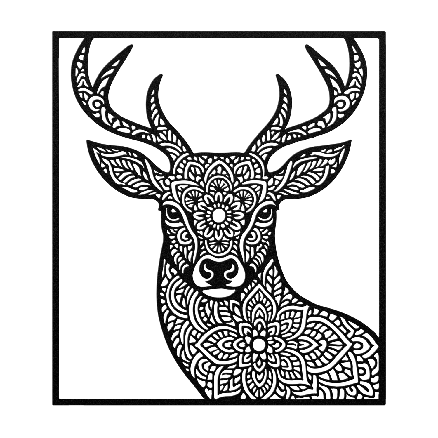Rustic_Deer_Harmony_Wall_Art_Black_Transparent_Mockup-thumb.750x750.png Rustic Deer Harmony Wall Art - Image 1