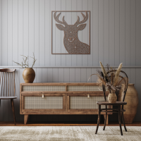 Rustic Deer Harmony Wall Art - Image 8