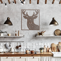 Rustic Deer Harmony Wall Art - Image 7