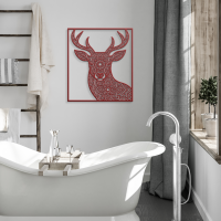 Rustic Deer Harmony Wall Art - Image 4