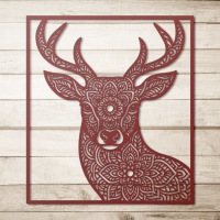 Rustic Deer Harmony Wall Art - Image 5