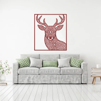 Rustic Deer Harmony Wall Art - Image 6