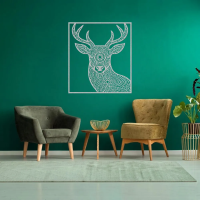 Rustic Deer Harmony Wall Art - Image 5