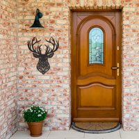 Rustic Deer Head Wall Art - Image 2