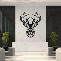 Rustic Deer Head Wall Art - Image 2