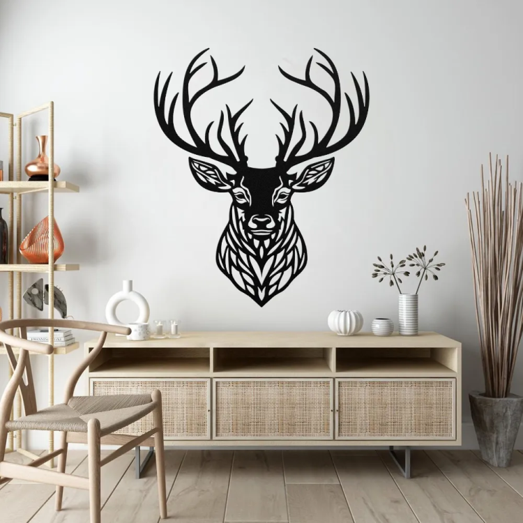 Rustic Deer Head Wall Art