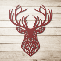 Rustic Deer Head Wall Art - Image 5