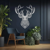 Rustic Deer Head Wall Art - Image 5