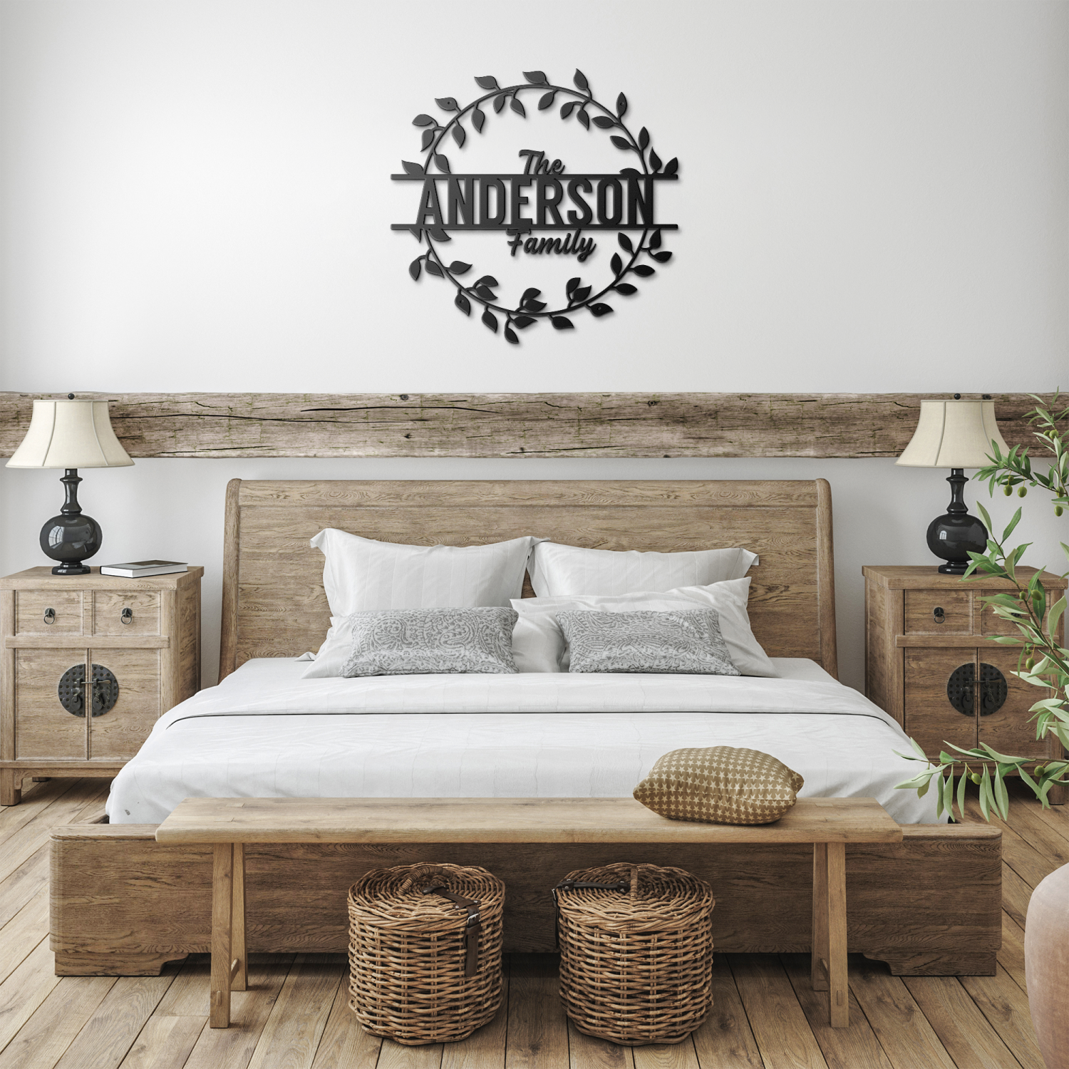 Rustic Family Name Metal Outdoor Art - Image 3