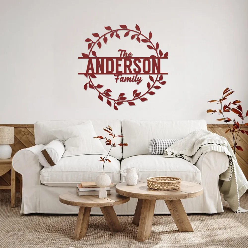 Rustic Family Name Metal Outdoor Art - Image 7