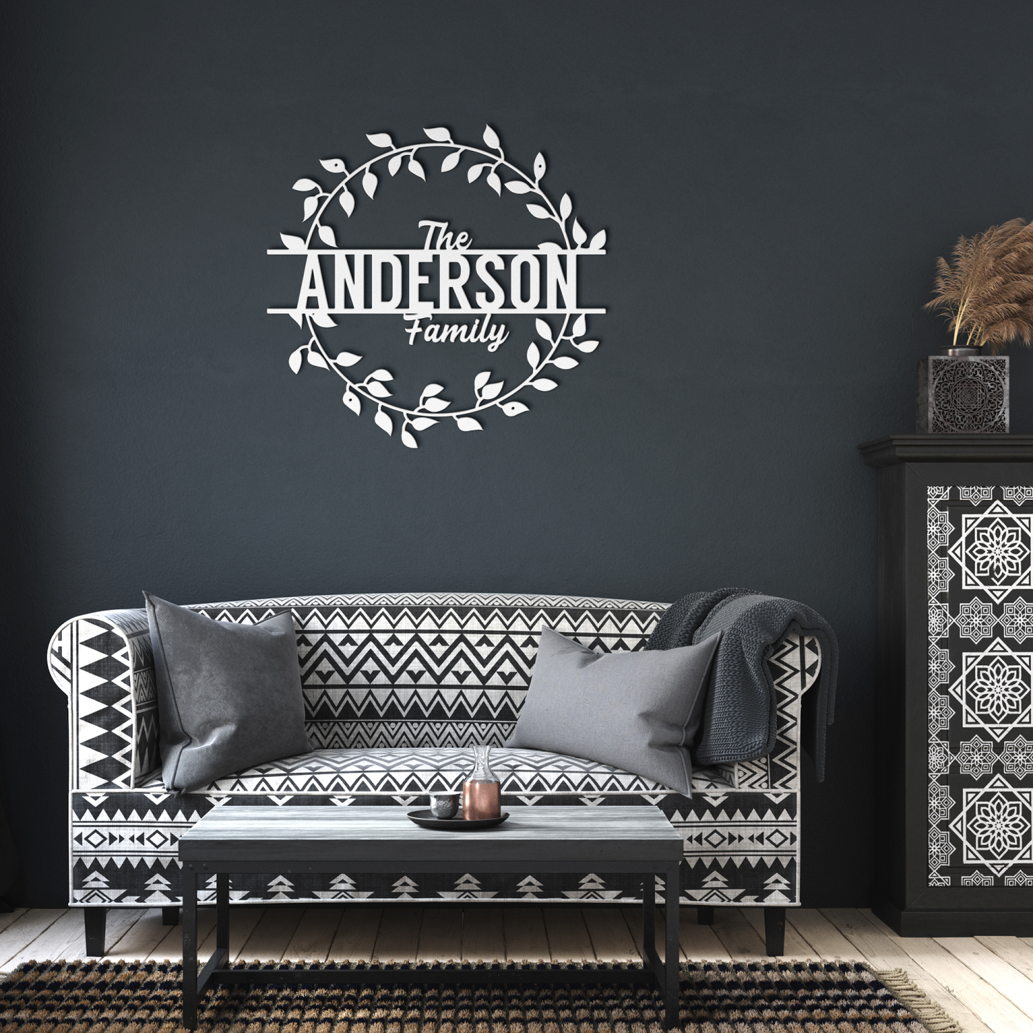 Rustic Family Name Metal Outdoor Art - Image 6