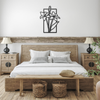 Rustic Floral Meadow Metal Art - Image 3