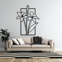 Rustic Floral Meadow Metal Art - Image 2