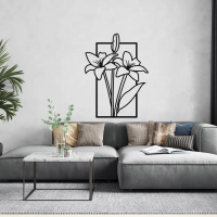 Rustic Floral Meadow Metal Art - Image 3