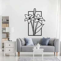 Rustic Floral Meadow Metal Art