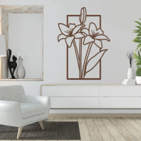 Rustic Floral Meadow Metal Art - Image 4