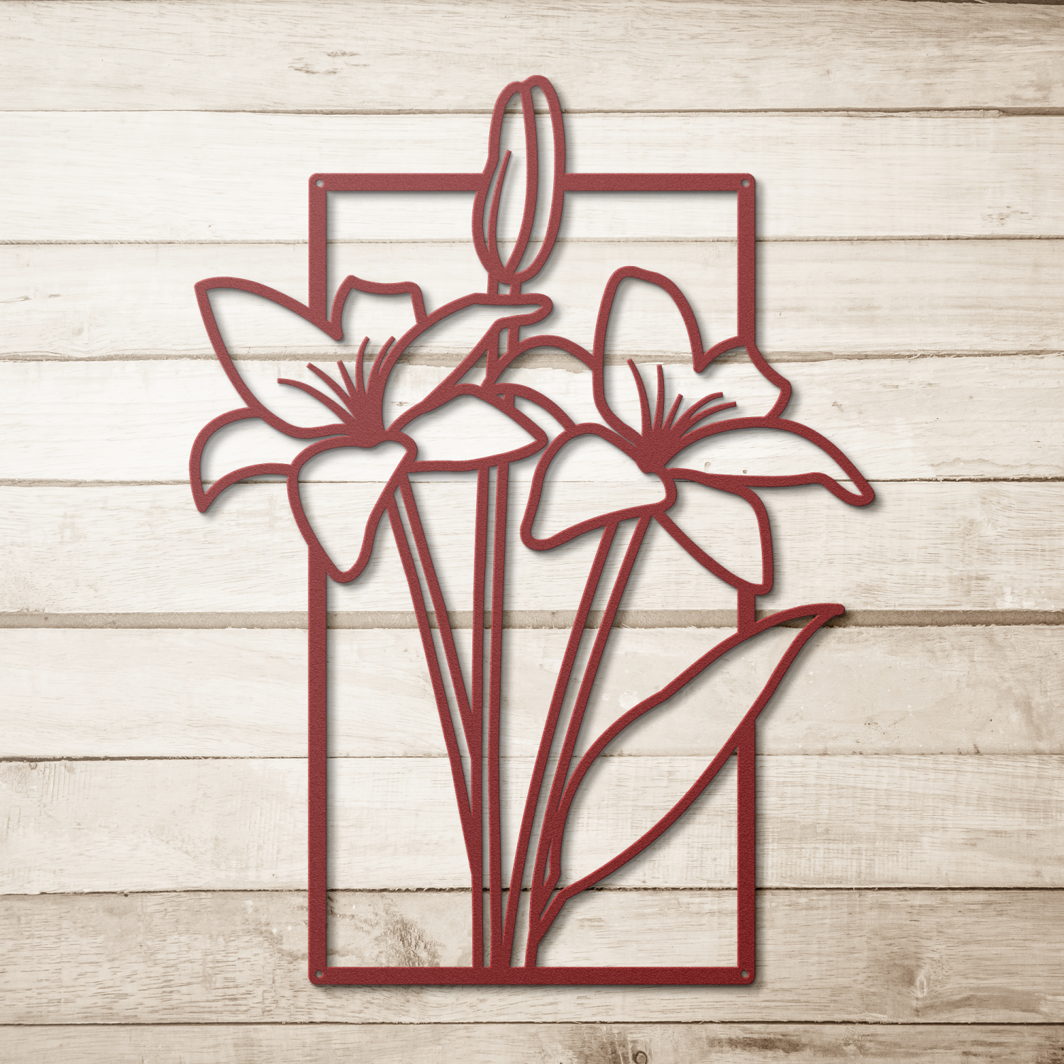 Rustic Floral Meadow Metal Art - Image 5