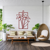 Rustic Floral Meadow Metal Art - Image 5