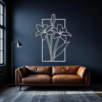 Rustic Floral Meadow Metal Art - Image 6