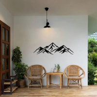 Rustic Mountain Range Metal Art - Image 2
