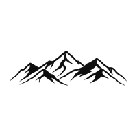 Rustic Mountain Range Metal Art