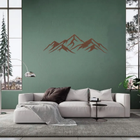 Rustic Mountain Range Metal Art - Image 4