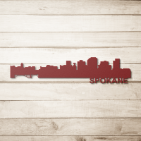 SPOKANE Skyline - Metal Wall Art - Image 5
