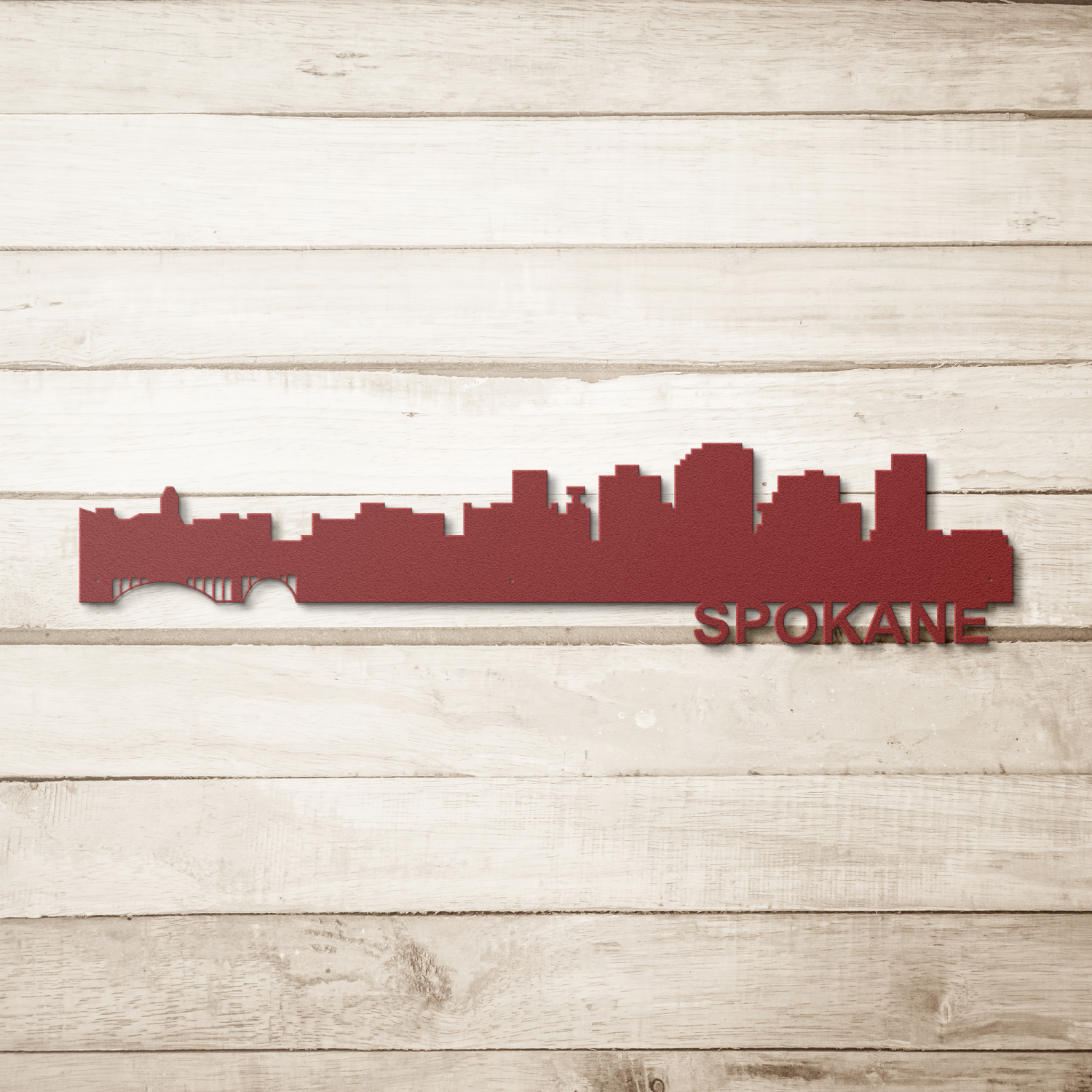 SPOKANE Skyline - Metal Wall Art - Image 5