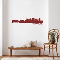 SPOKANE Skyline - Metal Wall Art - Image 5