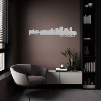 SPOKANE Skyline - Metal Wall Art - Image 6