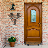 Sacred Elephant Mandala Wall Art - Image 2