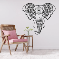 Sacred Elephant Mandala Wall Art - Image 2