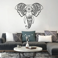 Sacred Elephant Mandala Wall Art
