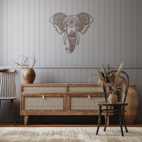 Sacred Elephant Mandala Wall Art - Image 8