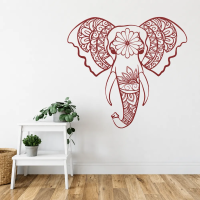 Sacred Elephant Mandala Wall Art - Image 5