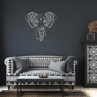 Sacred Elephant Mandala Wall Art - Image 6