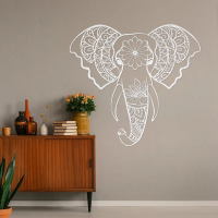 Sacred Elephant Mandala Wall Art - Image 7