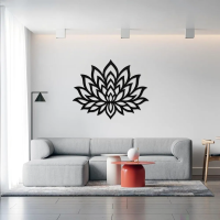 Sacred Lotus Mandala Wall Art - Image 2