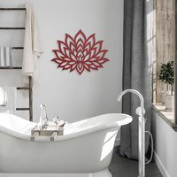 Sacred Lotus Mandala Wall Art - Image 4
